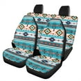 thumbnail image 1 of Jeiento Aztec Car Seat Covers Set of 4 Auto Front Seat Covers Matching Back Seat Cushion Covers Native American Navajo Tribal Auto Seat Covers Decor Car Accessory for Sedan RV Van, 1 of 7