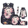 thumbnail image 1 of Jeiento Backpack and Lunch Box Set for Kids Boys Girls Elementary, 16 Inch Water Resistant Large Capacity Bookbag 5 Pcs Space Axolotl Backpack with Pencil Case, Bottle Holder, Keychain, 1 of 6