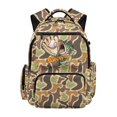 thumbnail image 1 of Jeiento Baseball Bass Fish School Backpack for Boys 8-10 Camo Bookbags 17 Inch Portable Handle Knapsack with Zipper Multi Compartments School Bag, 1 of 7