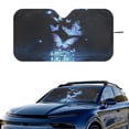 thumbnail image 1 of Jeiento Blue Butterfly Car Windshield Sun Shade Foldable Car Windshield Sunshades Window Shades Cover Sun Visor Shield for Most Sedan Truck SUV Auto Interior Protector Easy to Install, 1 of 7