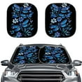 thumbnail image 1 of Jeiento Blue Dragonfly Car Sun Shade for Windshield Sun Shield for Front Window Blocks UV Rays Soft Heat Reflector-Keep Your Vehicle Cool Car Interior Accessories for Sun Heat, 1 of 7