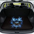 thumbnail image 1 of Jeiento Blue Lightning Skull Car Trunk Mat 29"x39", Heavy Duty Anti-Scratch Cargo Liner for Sedan SUV Wagon, 1 of 7