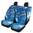 thumbnail image 1 of Jeiento Blue Marble Car Seat Covers Full Set for Front&Back Seats Universal Premium Polyester Seat Covers-Fit for Cars, Trucks&SUVs,Pack of 4, 1 of 7