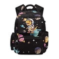 thumbnail image 1 of Jeiento Boys School Backpack for Ages 8-12 17 Inch Large Capacity Water-Resistant Polyester Space Dinosaur Multi-Pocket Backpack for Elementary School, Casual Daypack, 1 of 7