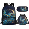 thumbnail image 1 of Jeiento Butterfly Backpack for Girls 6-8 8-10 10-12 Moon Elementary School Kids Bookbag with Lunch Box and Pencil Case 3 In 1 Flower School Bags Satchel Daycare Bag, 1 of 7