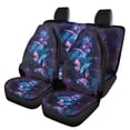thumbnail image 1 of Jeiento Butterfly Universal Seat Covers for Cars Galaxy Space Front Seat Cover and Rear Split Bench Protection-Universal Fit for Cars, Trucks&SUVs,4 Piece Set, 1 of 7