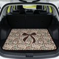 thumbnail image 1 of Jeiento Camo Brown Bow Pattern Car Trunk Mat 29"x39", Pet Friendly Cargo Liner Cute Girly Outdoor Travel Car Mat, 1 of 7
