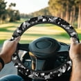thumbnail image 1 of Jeiento Camo Golf Cart Steering Wheel Cover Oak Hunting Wood Golf Cart Wheel Covers Black Vehicle Accessories for Club Car, 1 of 7