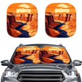 thumbnail image 1 of Jeiento Canyon Sunset Sunshade Visor 2 PCS Car Windshield Sun Shade Easy Installation Foldable Automotive Interior Accessories for Sun Protection Sun Shade for UV Protection, 1 of 6