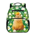 thumbnail image 1 of Jeiento Capybara 13.5 Inch Kids Preschool Backpack for Toddler, Daisy Lightweight School Bag for 2-5 Year Old, Polyester Bookbag with 2 Front & 2 Mesh Sides, 1 of 7