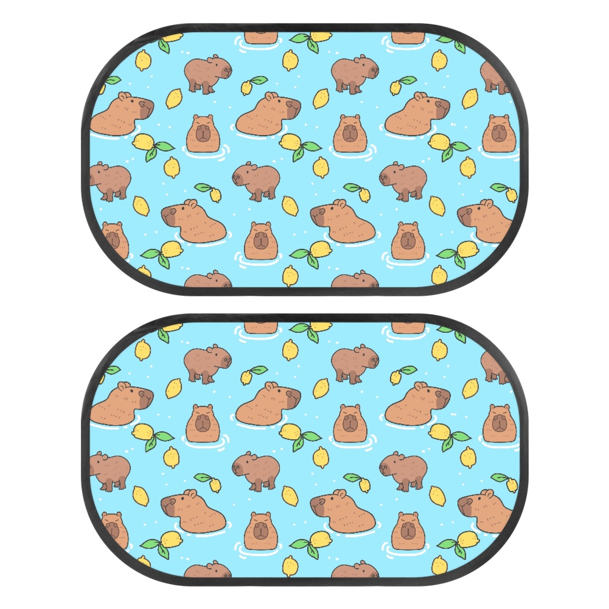 Jeiento Capybara Car Window Sun Shades for Side Window Soft Baby ...