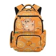 thumbnail image 1 of Jeiento Capybara Kids Backpack 17 Inch Kawaii School Backpack for Girls for Elementary Ages 9-12, Orange Breathable School Bag with Padded Tablet Sleeve & Multi-Pockets, 1 of 7
