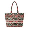 thumbnail image 1 of Jeiento Christmas Plaid Reindeer Padded Tote Bag for Women Large Capacity Handle Purse Lightweight Carryall for Holiday Shopping, Work Commute, Weekend Getaway & Festive Gift, 1 of 7