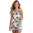 thumbnail image 1 of Jeiento Colorful Tropical Palm Tree Tank Tops Sleeveless T-shirt for Women Hawaiian Shirts Plus Size Basic Tee V Neck Casual Athletic Golf T-shirts for Teenager Girl,4XL, 1 of 7