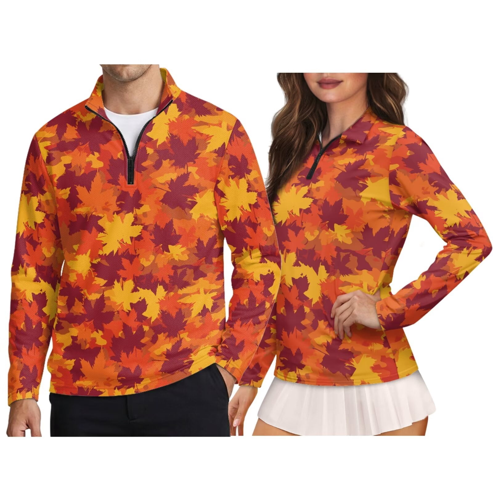 jeiento-couples-matching-outfits-vibrant-fall-maple-sport-quarter-zip