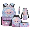 thumbnail image 1 of Jeiento Cow Backpack Set of 5 Kawaii 17 Inch Soft Backpack with Lunch Bag Pencil Case for 9-12 Years Old Elementary to Middle School Gift for Sister, 1 of 8