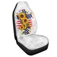 thumbnail image 1 of Jeiento Cross Car Seat Covers Front Seats Protector American Flag Car Interior Protector Comfortable Auto Bucket Seat Cover Universal Fit for Most Vehicles, 1 of 6