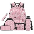 thumbnail image 1 of Jeiento Cute Axolotl Backpack and Lunch Box, Water Bottle Holder, Pencil Case & Keychain 5-Piece Set Kids Bookbag Girls 8-10 Elementary Middle School 3rd-5th Grade Back to School Essentials, 1 of 7