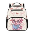 thumbnail image 1 of Jeiento Cute Axolotl Kids Backpack for Boys, 13.5 Inch Toddler Preschool Bag, Lightweight Bookbag with 2 Front Pockets & Mesh Side Pockets, 1 of 7