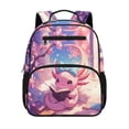 thumbnail image 1 of Jeiento Cute Axolotl Toddler Backpack for 2-5 Year Old, 13.5 inch Preschool Bag for Boys & Girls, Lightweight Kids Bookbag with Pockets, 1 of 7