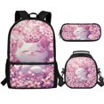 thumbnail image 1 of Jeiento Cute Cat Backpack for School Girls 6-8 8-10 10-12 Elementary School Bag with Lunch Box Pencil Case Pink Cherry Blossom Preschool Middle Bookbag Back Packs for Kids Daycare Satchel Bagpack, 1 of 7