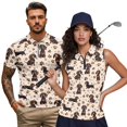 thumbnail image 1 of Jeiento Cute Dachshund Print Matching Golf Shirts for Couples Men's Short Sleeve Quick Dry Shirt Women's Sleeveless Tennis Tank Top Moisture Wicking Breathable Summer Casual Sportswear Set, 1 of 6