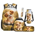 thumbnail image 1 of Jeiento Cute Puppy Backpack And Lunch Box Set for Boys Girls Kids Elementary, Water Resistant Large Capacity 5 Piece Backpack with Lunch Bag Pencil Case Keychain Water Bottle Bag, 1 of 6