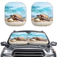 thumbnail image 1 of Jeiento Cute Sea Turtle Sun Shade for Car Windshield Auto Vehicle Shield Reflector Blocking Screen Cover Easy to Install Folding Car Sun Shade for Front Window 28.5 x 25.5 inches, 1 of 7