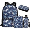 thumbnail image 1 of Jeiento Cute Shark Kids Backpack Set for Boys 6-8 8-12 School Bags Elementary Backpacks with Lunch Box Pencil Case Water Bottle Carrier 4 In 1 Middle Students Bookbag Satchel Daypack Blue, 1 of 7