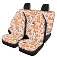 thumbnail image 1 of Jeiento Cute Shiba Inu Car Interior Seat Cover Set Dog Paw Print Front&Rear Seat Cover for Women Girls Dirty-Proof Front Seat Cover and Rear Split Bench Protection, 1 of 7
