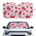 thumbnail image 1 of Jeiento Cute Strawberry Car Front Windshield Sun Shade Sun Shade for UV Protection Easy to Install Front Window Cover Sun Visor Reflect UV Sun and Heat and Protect Your Car, 1 of 6