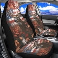 thumbnail image 1 of Jeiento Deer Car Seat Cover for Women Men Camouflage Non-Slip Front Bench Protection American Flag Breathable Auto Accessories Universal Fit Most Vehicles, 1 of 7