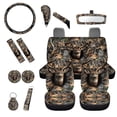 thumbnail image 1 of Jeiento Deer Car Seat Covers Full Set 14 Piece Car Interior Accessories Set Camo Hunting Front Rear Split Bench Protection Decorations Universal Fit for Auto Truck Van SUV Sedan, 1 of 6