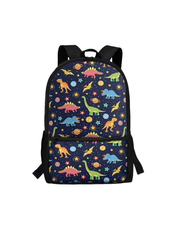 Dinosaur Backpack for Boys 10-12 School Bag Primary School Back Packs with Side Pocket Student Book Bags Elementary Child Schoolbags Rucksack Heavy Duty Daypack