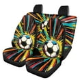 thumbnail image 1 of Jeiento Doodle Football Car Interior Seat Cover Set for Front&Back Seats Premium Polyester Seat Covers Universal Fit Interior Covers for Most Cars,Pack of 4, 1 of 7
