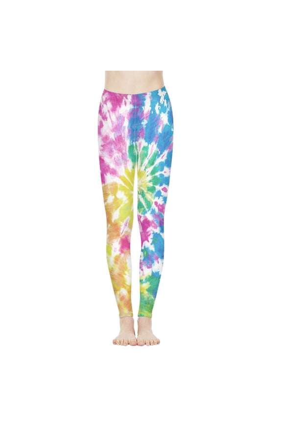 Dye Tie High-waisted Yoga Pants Sports Fitness Runing Workout Leggings for Women Girls Full Length for Women Girls Great Gift for Birthday, Size 2XL