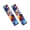 thumbnail image 1 of Jeiento Eagle Car Seat Belt Cover Pad American Flag Seat Belt Cushion Comfortable Car Seat Strap Pads Universal Size Fit for Most Cars SUVs Trucks Van Auto Accessory 4Th of July Decor, 2 PCS, 1 of 7