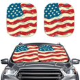 thumbnail image 1 of Jeiento Featured Flag Sunshade Visor Windshield Sunshade Car Front Sunshade Blocks Sun Visor Easy to Install Sun Shade for UV Protection Removable Automotive Accessories, 1 of 7