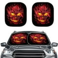 thumbnail image 1 of Jeiento Flame Skull Car Window Shades Foldable Automotive Interior Accessories for Sun Protection Heat and UV Rays That Keeps Vehicle Cool Universal Fit Most Cars Men, 1 of 7
