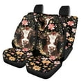 thumbnail image 1 of Jeiento Floral Cow, Polyester and Spandex Fabric, Front Seat Covers, 4 Pieces, 1 of 7