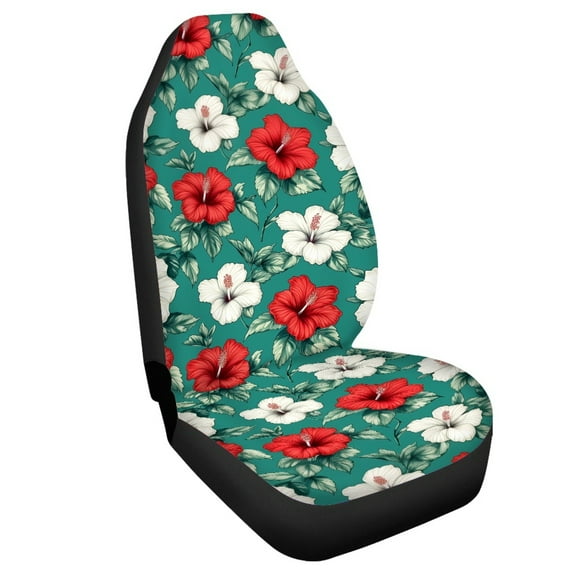 Jeiento Flowers Car Seat Covers Front Seats Only Green High Back Driver Seat Cover Stretch Seat Protector Cushion Covers 1 Pack Anti-Slip Driver Seat Cover Interior Auto Accessory for SUV Van Truck