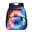 thumbnail image 1 of Jeiento Football Kids Toddler Backpack for Preschool, 13.5 Inch Lightweight School Bag for Boys 2-5, Bookbag with 2 Side Mesh Pockets, 1 of 7