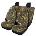thumbnail image 1 of Jeiento Forest Mushroom Saddle Blanket Car Seat Covers Full Set of 4 Dirty-Proof Front Seats and Rear Bench Covers-Universal Fit for Cars, Trucks&SUVs, 1 of 7