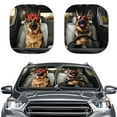 thumbnail image 1 of Jeiento Funny German Shepherd Sunshade Visor 2 PCS Car Windshield Sun Shade Easy Installation Foldable Automotive Interior Accessories for Sun Protection Sun Shade for UV Protection, 1 of 7