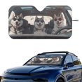 thumbnail image 1 of Jeiento Funny Husky Car Windshield Sun Shade Automotive Accessories Auto Vehicle Shield Reflector Blocking Screen Cover Easy to Install Folding Car Sun Shade for Front Window, 1 of 7