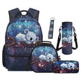 thumbnail image 1 of Jeiento Galaxy Backpack Set for 9-12 Years Old 5 Pcs Koala 17 Inch Lightweight Bookbag with Insulated Lunch Bag Pencil Case for Elementary School Gift for Daughter, 1 of 7