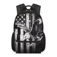 thumbnail image 1 of Jeiento Girls Elementary School Backpack Water-Resistant Polyester Bookbag Patriotic Eagle 16 Inch Lightweight Daypack for School, Travel and Hiking, 1 of 7