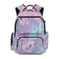 thumbnail image 1 of Jeiento Glowing Axolotl Kids Backpack for School 17 Inch Large Capacity Water-Resistant Polyester School Backpack for Elementary Girls Multi-Pocket Lightweight Adjustable Straps Daypack, 1 of 7