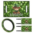 thumbnail image 1 of Jeiento Golf Cart Seat Covers 4 PCS with Steering Wheel Cover and 2PCS Golf Cart Flags St. Patrick's Day Highland Cow Golf Cart Seat Cushions Cover 13-14 Inch Steering Wheel Covers Mini Flags, 1 of 5