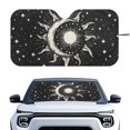 thumbnail image 1 of Jeiento Gothic Sun Print Windshield Sun Shade for Truck SUV Car Foldable Automotive Front Window Sunshade Protector Window Shades Cover Sun Visor Shield Fit Most Car, 1 of 7